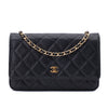 Chanel Wallet on Chain WOC Caviar Leder Schwarz GHW