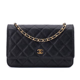 Chanel Wallet on Chain WOC Caviar Leder Schwarz GHW