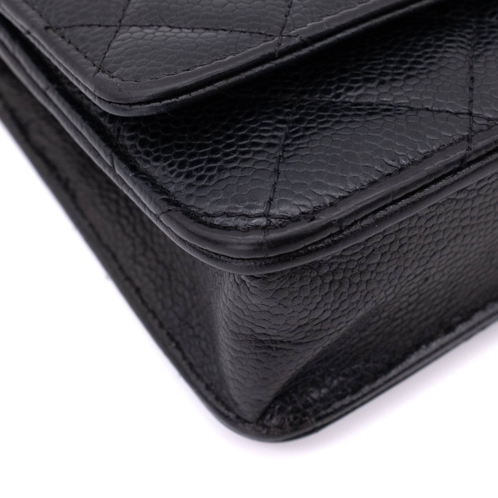 Chanel Wallet on Chain WOC Caviar Leder Schwarz GHW