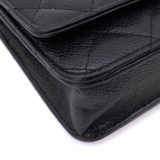 Chanel Wallet on Chain WOC Caviar Leder Schwarz GHW