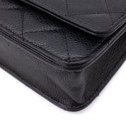 Chanel Wallet on Chain WOC Caviar Leder Schwarz GHW