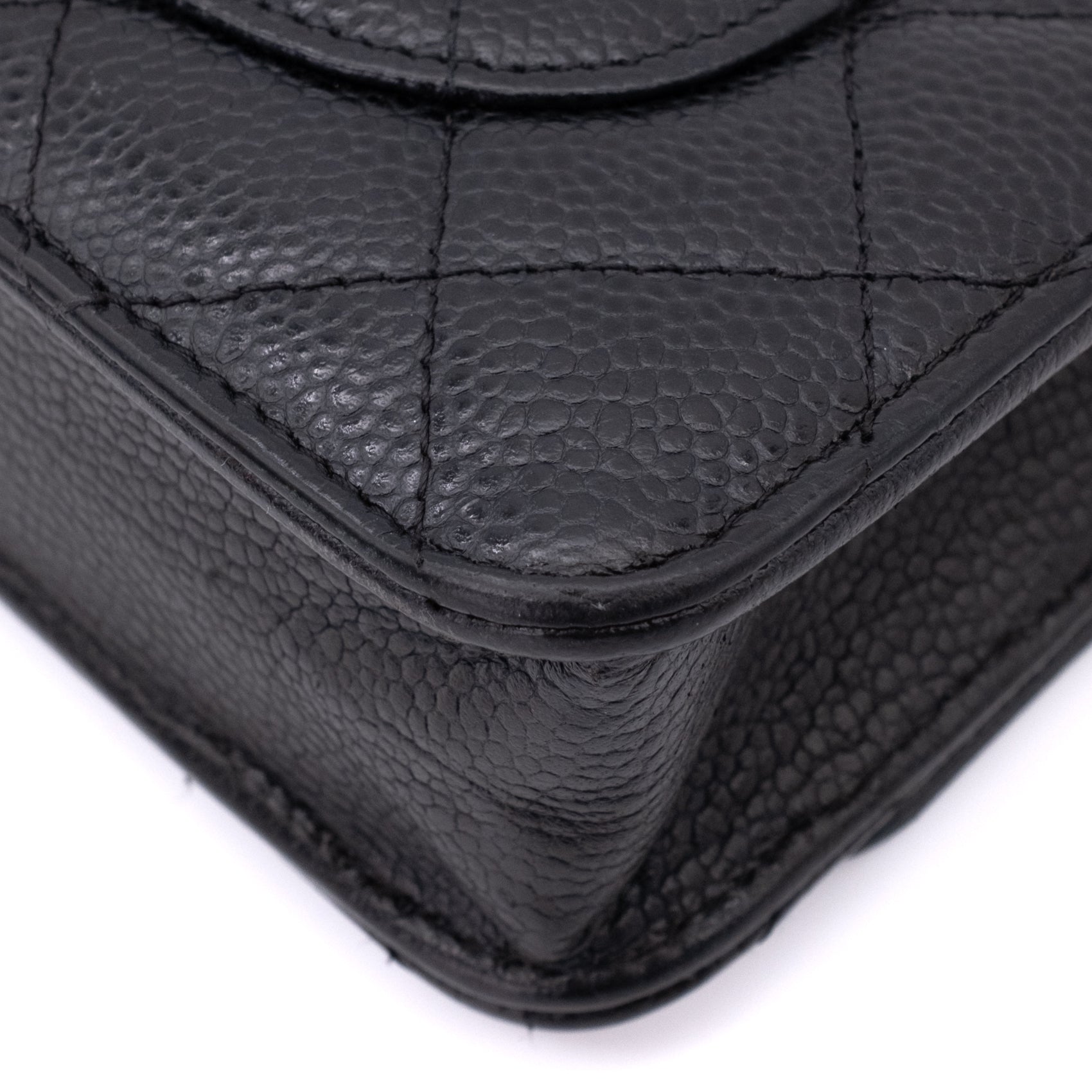 Chanel Wallet on Chain WOC Caviar Leder Schwarz GHW