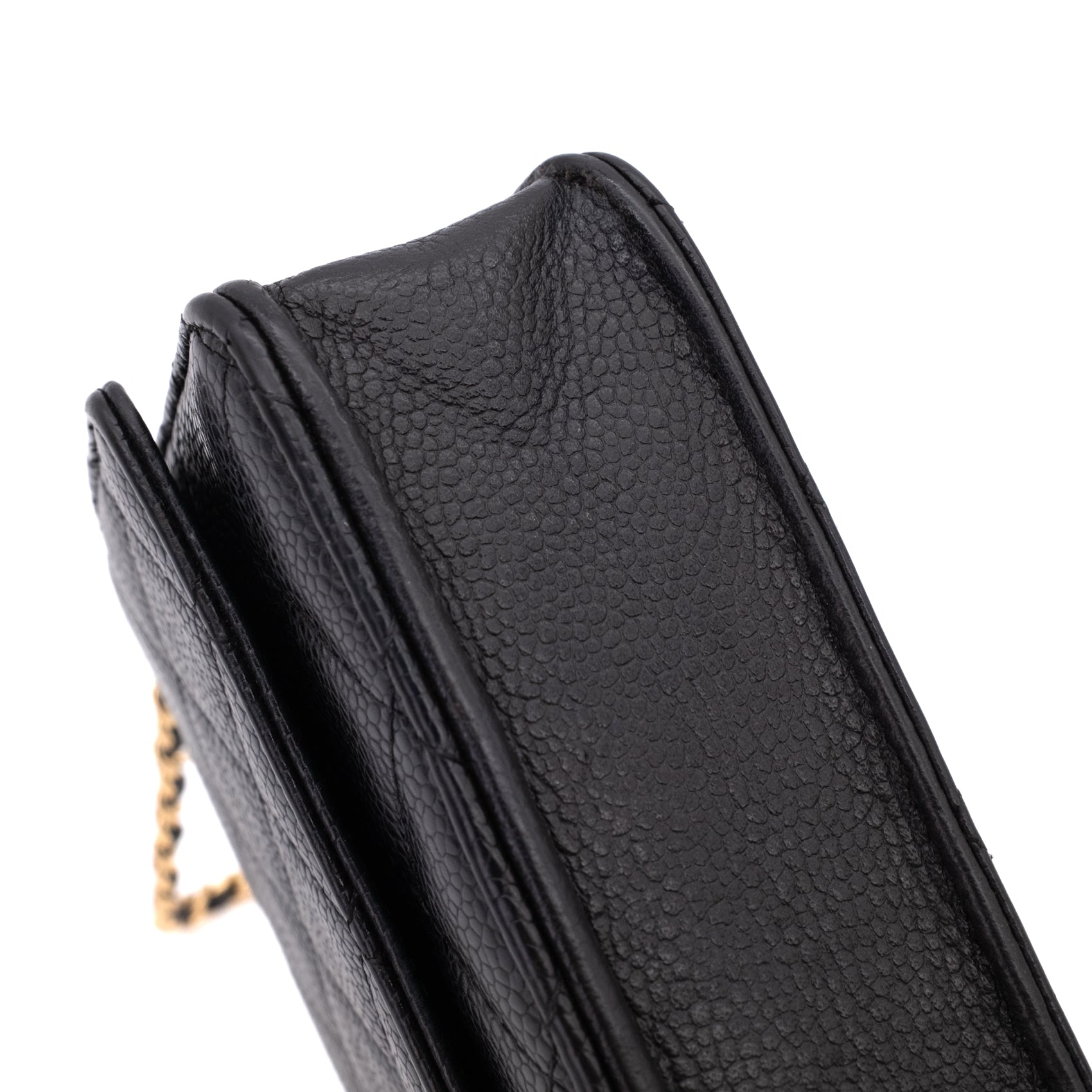 Chanel Wallet on Chain WOC Caviar Leder Schwarz GHW