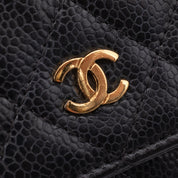 Chanel Wallet on Chain WOC Caviar Leder Schwarz GHW
