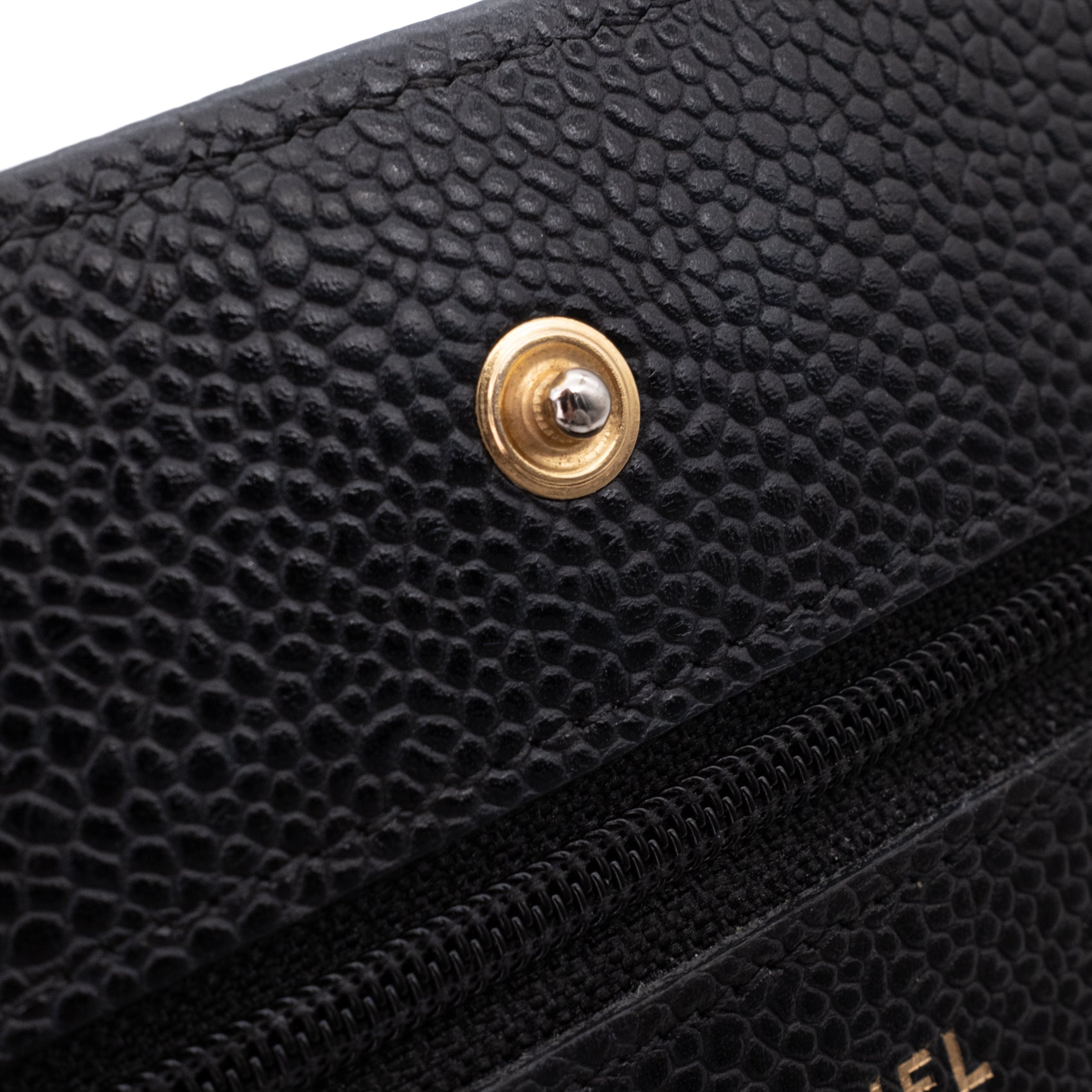 Chanel Wallet on Chain WOC Caviar Leder Schwarz GHW
