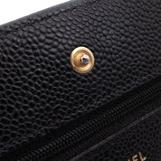 Chanel Wallet on Chain WOC Caviar Leder Schwarz GHW