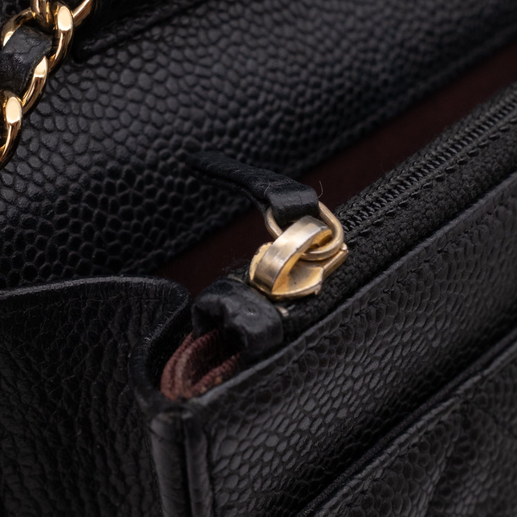 Chanel Wallet on Chain WOC Caviar Leder Schwarz GHW