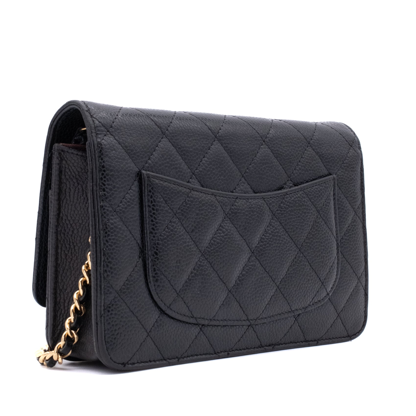 Chanel Wallet on Chain WOC Caviar Leder Schwarz GHW