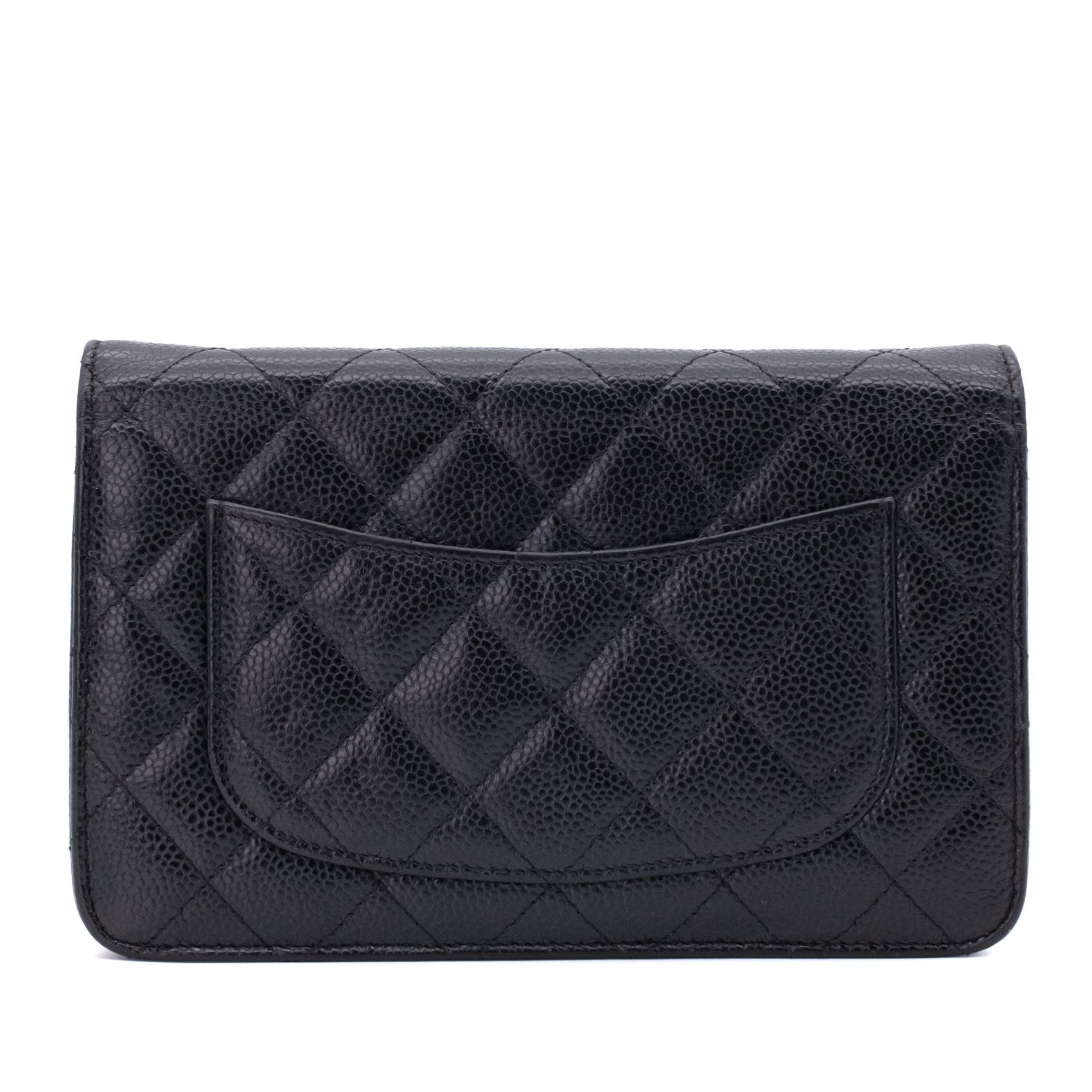 Chanel Wallet on Chain WOC Caviar Leder Schwarz GHW