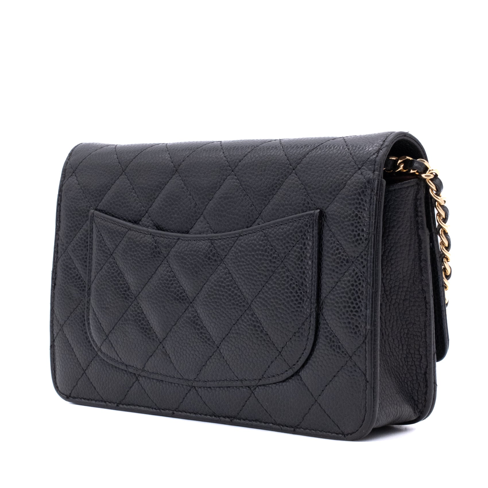 Chanel Wallet on Chain WOC Caviar Leder Schwarz GHW