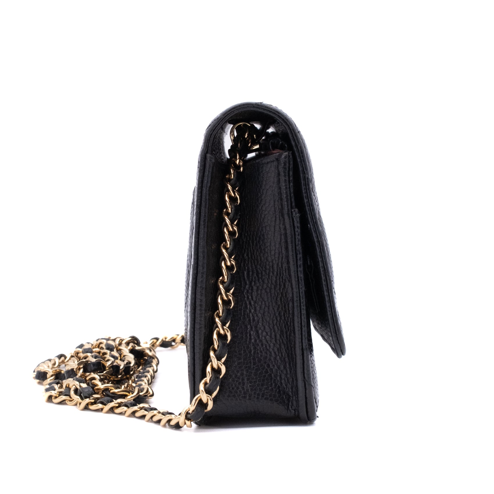 Chanel Wallet on Chain WOC Caviar Leder Schwarz GHW