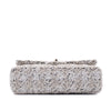 Chanel Classic Double Flap Medium Woll Tweed Creme Beige GHW