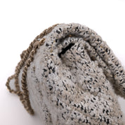 Chanel Classic Double Flap Medium Woll Tweed Creme Beige GHW