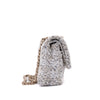 Chanel Classic Double Flap Medium Woll Tweed Creme Beige GHW