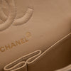 KEEP Chanel Classic Double Flag Bag Small Beige Lambskin GHW