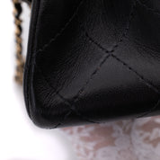 Chanel Classic Double Flap Medium Lammleder Schwarz GHW