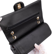 Chanel Classic Double Flap Medium Lammleder Schwarz GHW