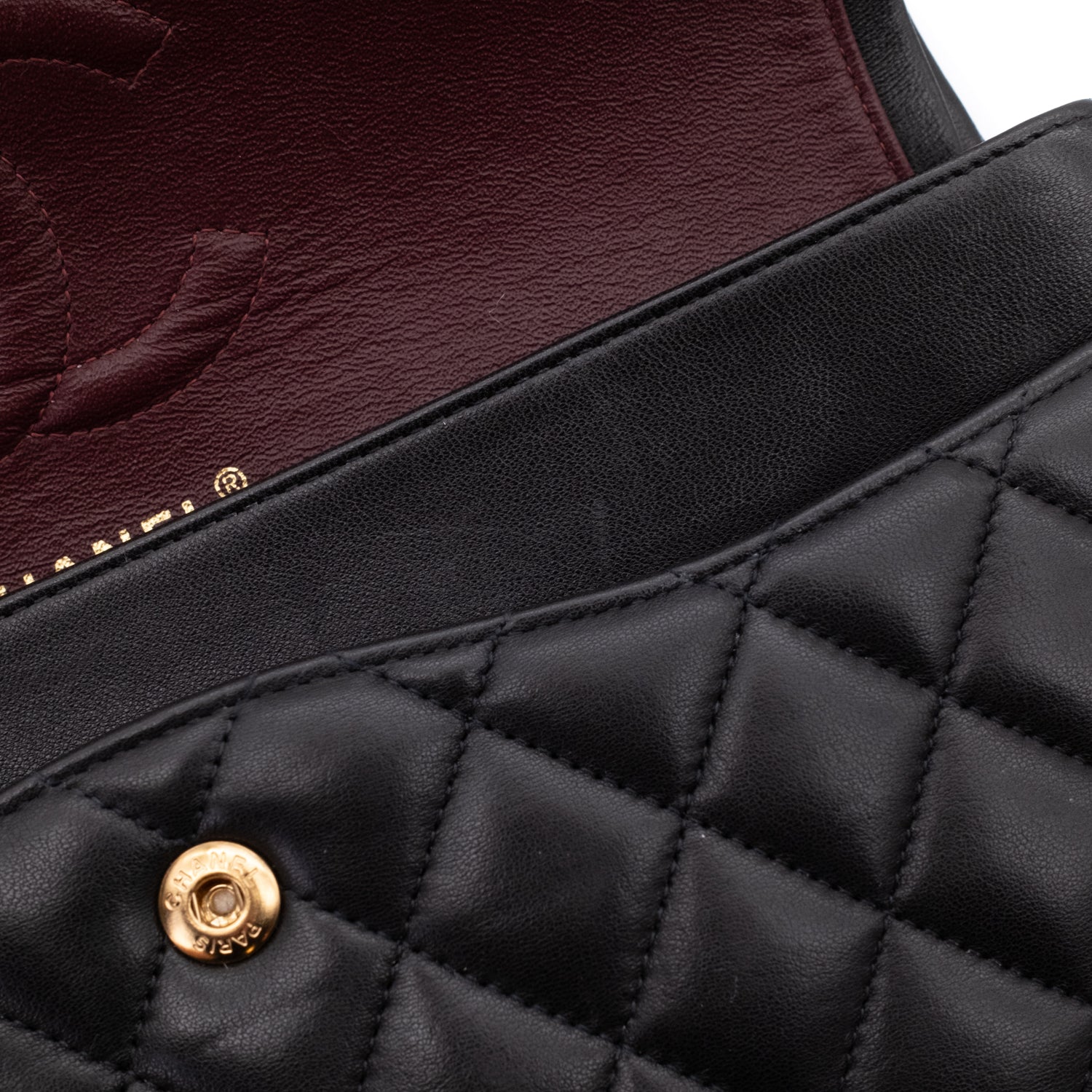 Chanel Classic Double Flap Medium Lammleder Schwarz GHW