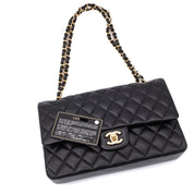 Chanel Classic Double Flap Medium Lammleder Schwarz GHW