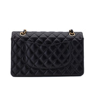 Chanel Classic Double Flap Medium Lammleder Schwarz GHW