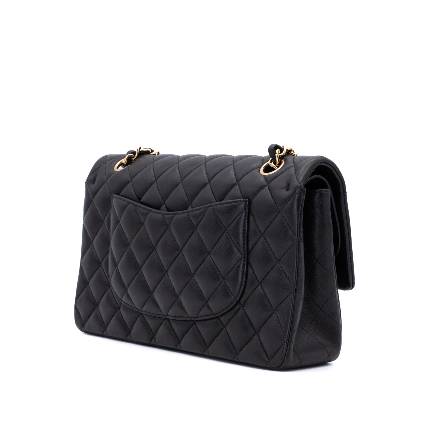 Chanel Classic Double Flap Medium Lammleder Schwarz GHW