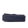 Chanel Classic Double Flap Medium Caviar Leder Dunkelblau PHW
