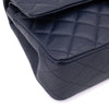 Chanel Classic Double Flap Medium Caviar Leder Dunkelblau PHW
