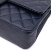 Chanel Classic Double Flap Medium Caviar Leder Dunkelblau PHW