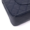 Chanel Classic Double Flap Medium Caviar Leder Dunkelblau PHW