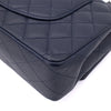 Chanel Classic Double Flap Medium Caviar Leder Dunkelblau PHW
