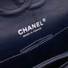 Chanel Classic Double Flap Medium Caviar Leder Dunkelblau PHW