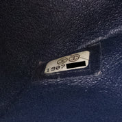 Chanel Classic Double Flap Medium Caviar Leder Dunkelblau PHW