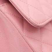 Chanel Classic Double Flap Bag Medium Caviar Sakura Pink 24k GHW