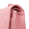 Chanel Classic Double Flap Bag Medium Caviar Sakura Pink 24k GHW