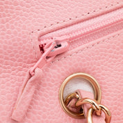 Chanel Classic Double Flap Bag Medium Caviar Sakura Pink 24k GHW