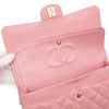 Chanel Classic Double Flap Bag Medium Caviar Sakura Pink 24k GHW