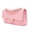 Chanel Classic Double Flap Bag Medium Caviar Sakura Pink 24k GHW
