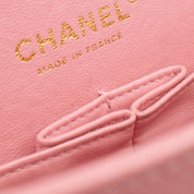 Chanel Classic Double Flap Bag Medium Caviar Sakura Pink 24k GHW