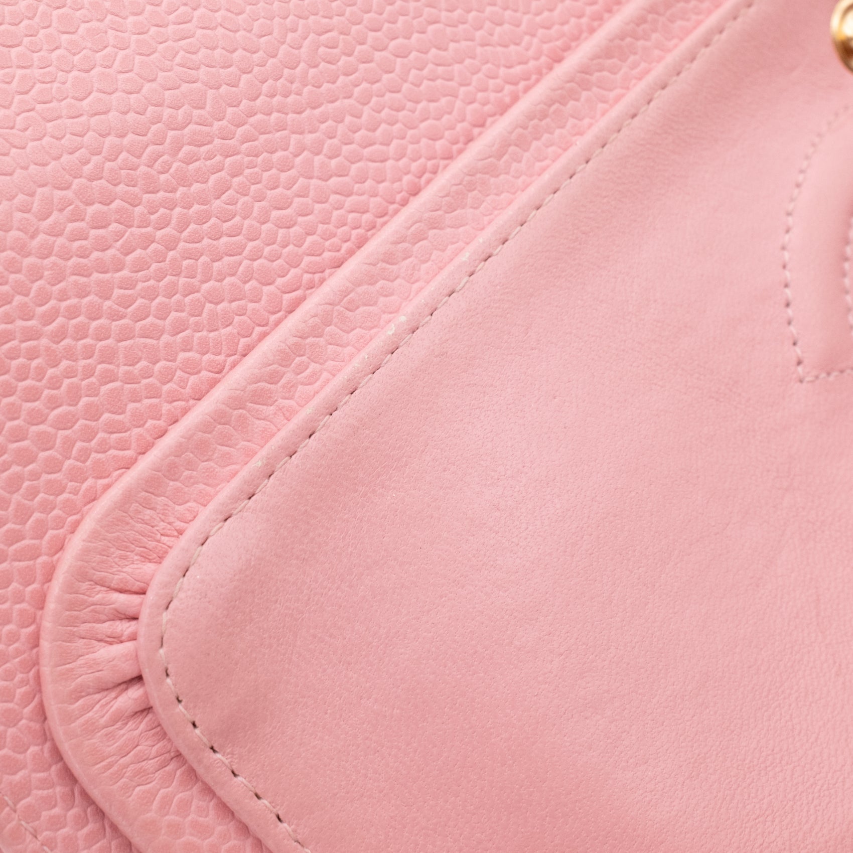 Chanel Classic Double Flap Bag Medium Caviar Sakura Pink 24k GHW