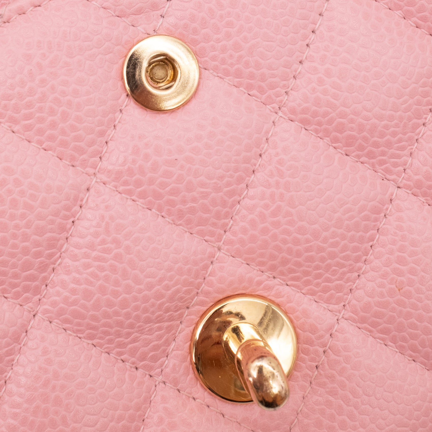 Chanel Classic Double Flap Bag Medium Caviar Sakura Pink 24k GHW