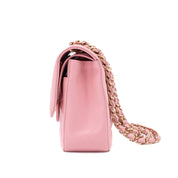 Chanel Classic Double Flap Bag Medium Caviar Sakura Pink 24k GHW