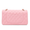 Chanel Classic Double Flap Bag Medium Caviar Sakura Pink 24k GHW