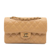 Chanel Classic Double Flap Small Caviar Leder Beige GHW