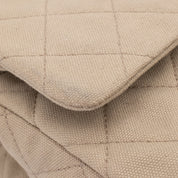 Chanel Classic Double Flap Medium Denim Beige GHW