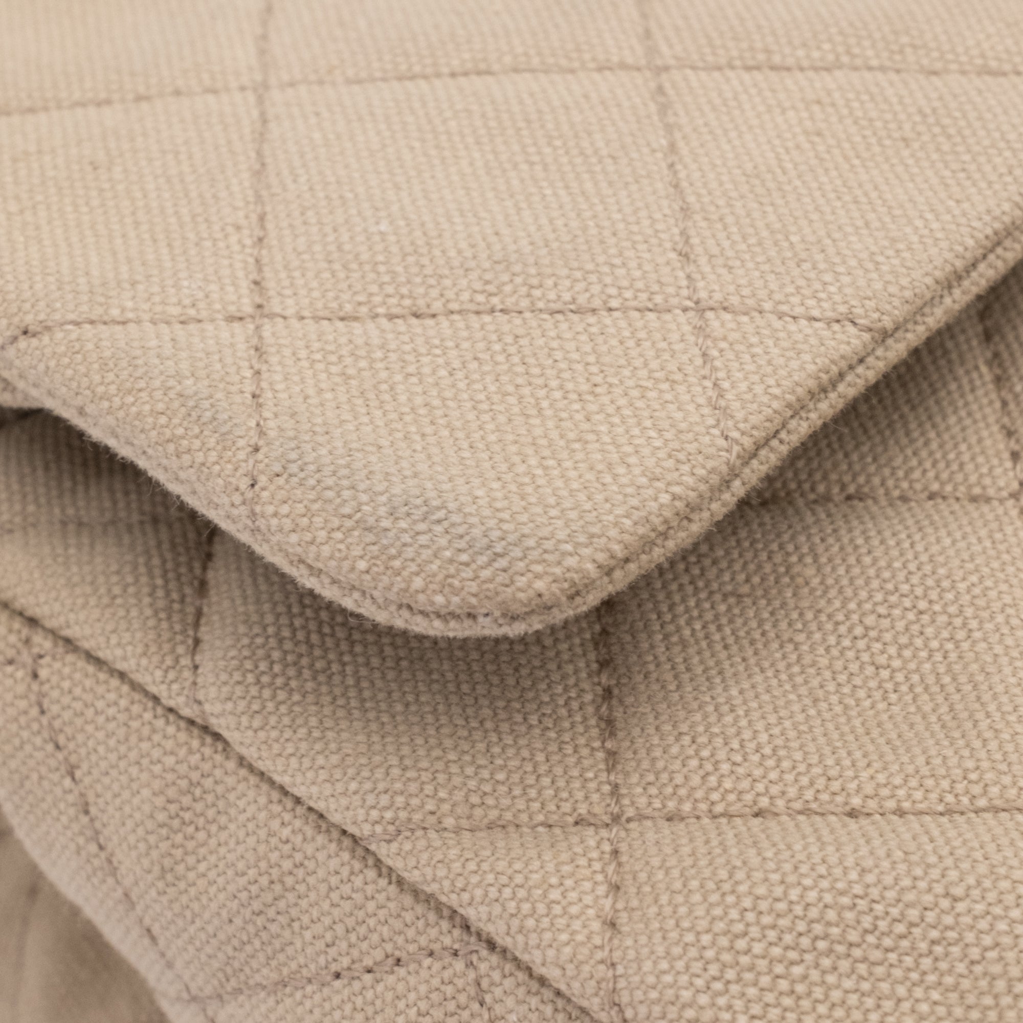 Chanel Classic Double Flap Medium Denim Beige GHW