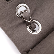 Chanel Classic Double Flap Medium Jersey Taupe Anthrazit PHW