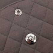 Chanel Classic Double Flap Medium Jersey Taupe Anthrazit PHW