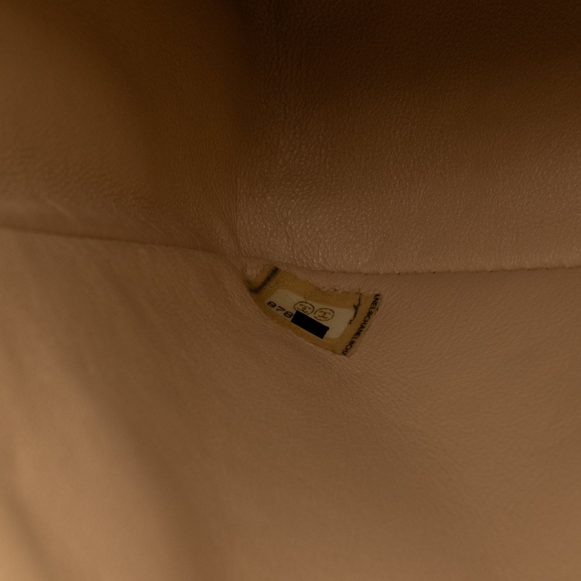 Chanel Classic Single Flap Medium Lammleder Beige GHW