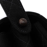 Chanel Classic Single Flap Medium Double Face Jersey Schwarz PHW