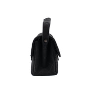 Chanel Classic Single Flap Medium Double Face Jersey Schwarz PHW